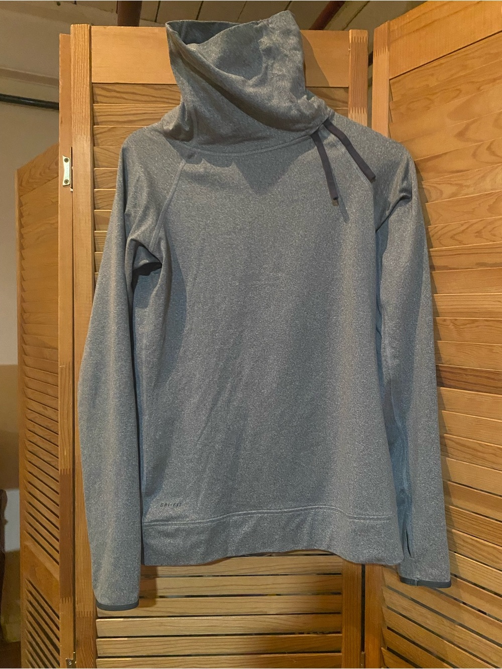 Women’s Gray High-Neck Pullover Sweater